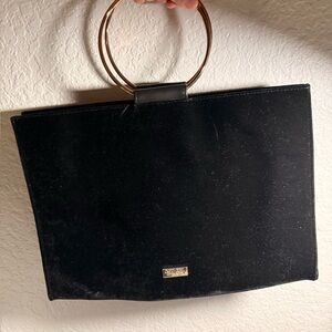 Carolina Herrera Black Tote with Gold Handles